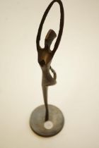 Bronze matchstick figurine