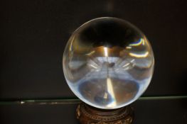 Baccarat Crystal ball Weight over 5KG approx 140mm