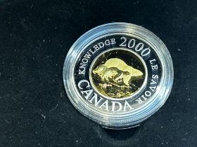2000 Polar bear proof 2 pound coin sterling silver