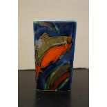 Anita Harris Koi-carp vase signed in gold