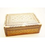 Inlaid mother of pearl box