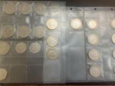 Collectable 2 pound coins, 50p's & 9x half crowns
