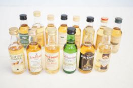 14 Bottles of miniature whiskey