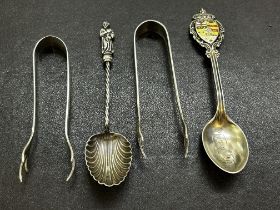 Collection of silver & white metal