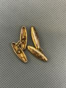 9ct gold cufflinks 2.1g