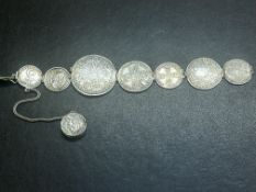 Partly made up bracelet of rare coinage - Queen An