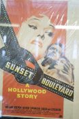 Original cinema foyer poster- Sunset Boulevard