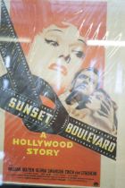 Original cinema foyer poster- Sunset Boulevard