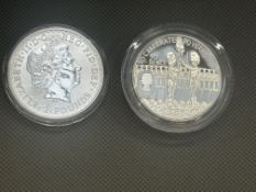 Britannia 1oz fine silver 2 pound coin together wi