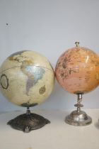 2x Desk globes