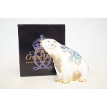 Boxed Royal crown derby Aurora polar bear limited