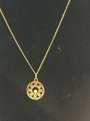 10ct Gold chain & pendant