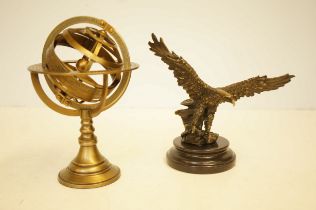 Bronze eagle & Aparis Chez G Gobille Skelton Armil