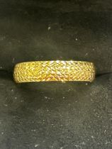9ct Gold band Size S