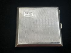 Silver cigarette case Birmingham 111g