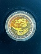 Bi-Metallic Gold & silver coin Chinese phoenix & dragon re listed due to non payer