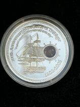 Silver proof flag ship coin the London royal mint