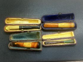 Cased cheroot holders