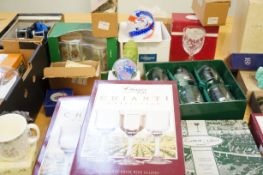 Large collection of glassware to include two boxed