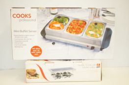 Cooks professional mini buffet server together wit