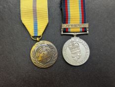The Gulf medal 1990-91 & UN in service of peace me
