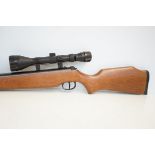 SMK .22 air rifle with telescopic sights