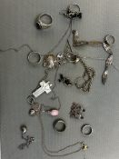 Collection of silver jewellery Weight 86g