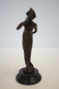 Bronze figure of a lady Height 20 cm