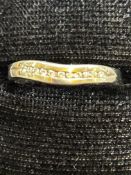 9ct Gold ring set with diamonds Size K 2.2g