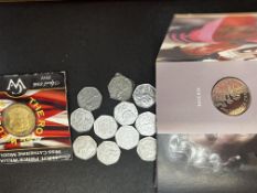 Collection of collectable 50p's & other collectabl