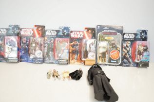 Collection of Star Wars figures (modern) 6 in blis