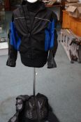 Motor cycle jacket with padding & motor cycle body