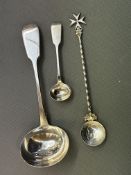 Victorian silver ladle full London hallmark with m