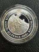 Ascension island 1995 50 pence proof coin with coa