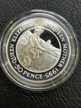 Ascension island 1995 50 pence proof coin with coa