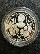 Alderney silver proof limited edition coin with co