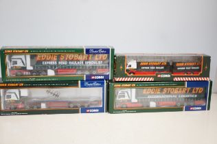 4x Corgi Eddie Stobart vehicles