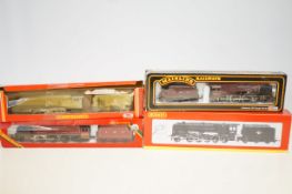 3x Hornby railways train & carriages together with