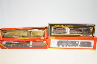 3x Hornby railways train & carriages together with