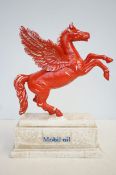 Cast iron Mobil oil pegasus sculpture