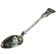 Silver serving spoon Glasgow 1844, maker Peter Aitken. Good clear hallmarks with monarchs head