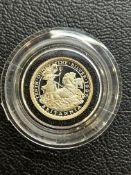 1997 Britannia silver proof 20 pence coin with coa