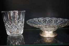 Waterford Crystal vase & 1 other Height of vase 19