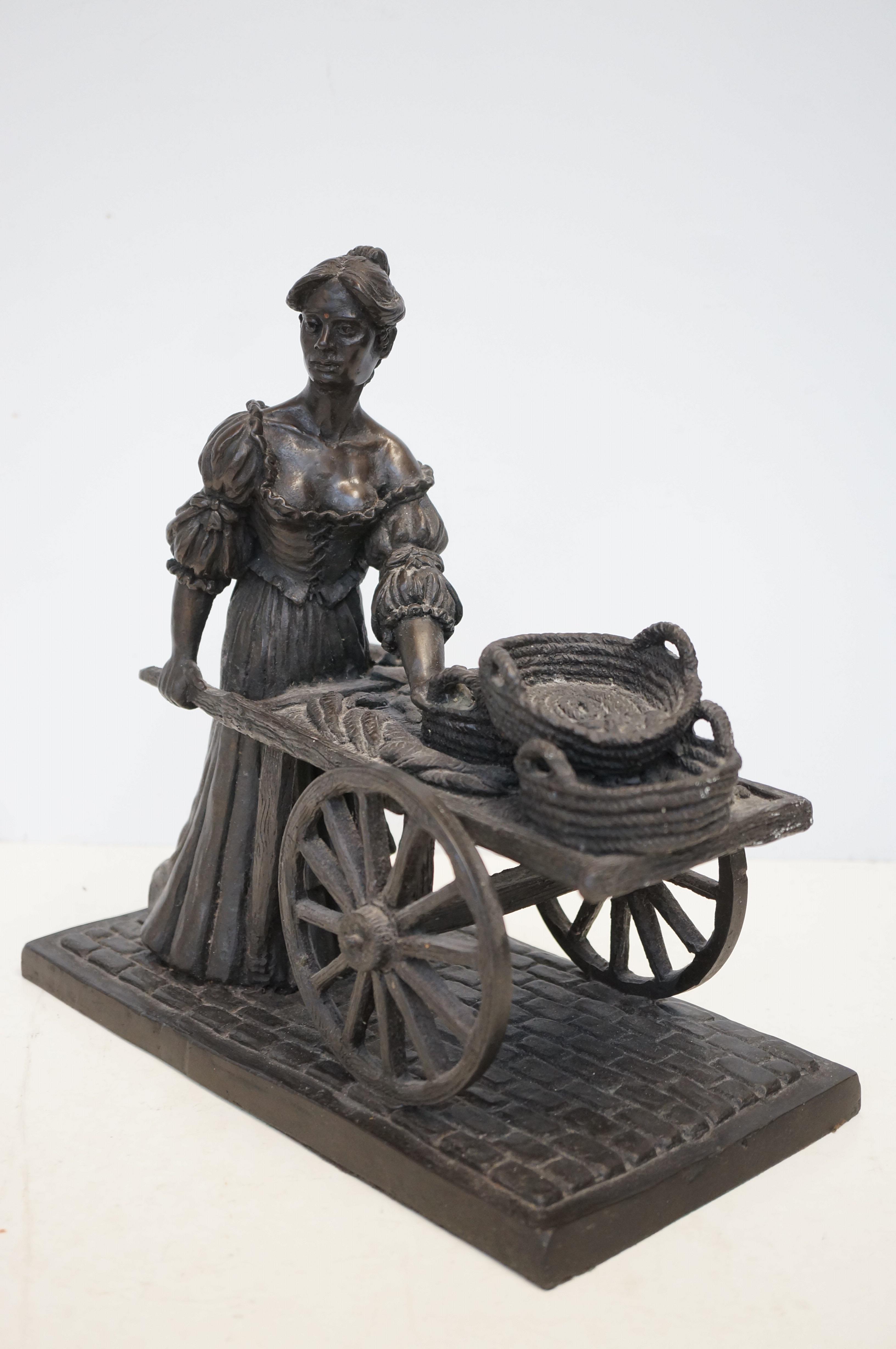 Hand cast model of Molly Malone modelled by Jeanne