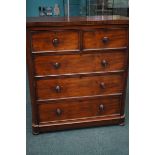 2 over 3 victorian set of drawers