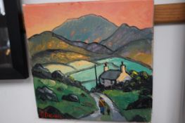James Downie oil on canvas 'The Hills & Glenns'