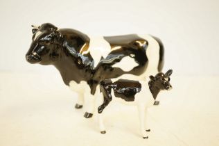 Beswick ch.claybury leegwater bull & calf - very s