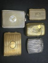 Collection of vesta cases, 1x 800 grade silver