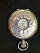 J W Benson London silver cased pocket watch