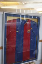 Barcelona FC 2006 squad sign football shirt framed